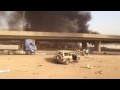 انفجار شاحنة في الرياض - جسر الحرس الوطني